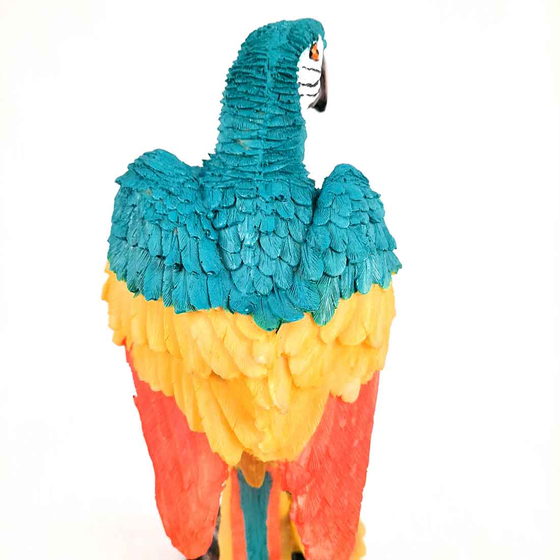 Decorative Parrot Showpiece - For Home, Table, Graden Decor & Gifts - 13 Inch - Apkamart #Color_Light Blue