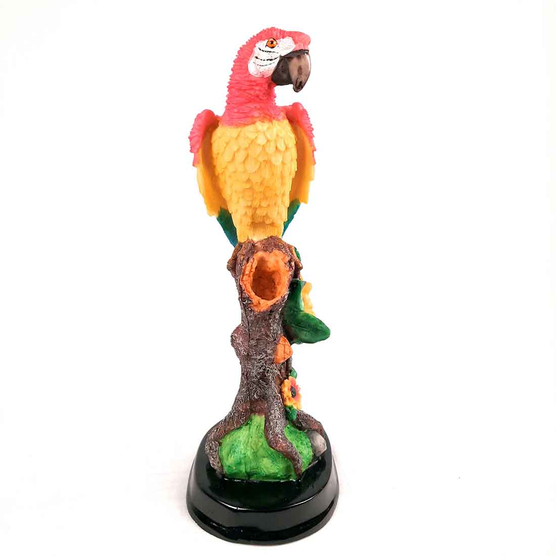 Decorative Parrot Showpiece - For Home, Table, Graden Decor & Gifts - 13 Inch - Apkamart #Color_Pink