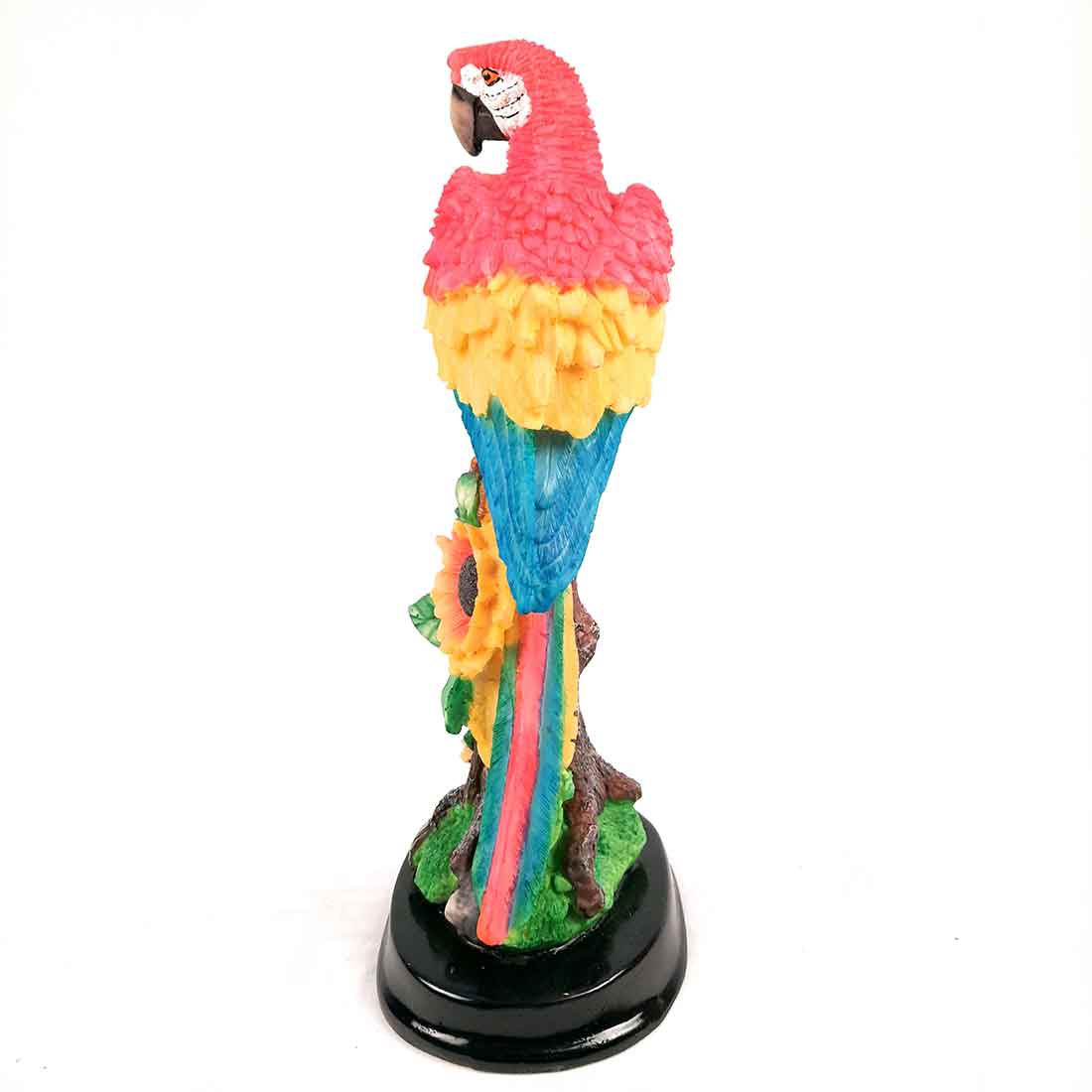 Cute Parrot Pair Showpiece - For Table, Living Room, Garden Decor & Gifts - 13 Inch - Apkamart #Color_Light Blue-Pink