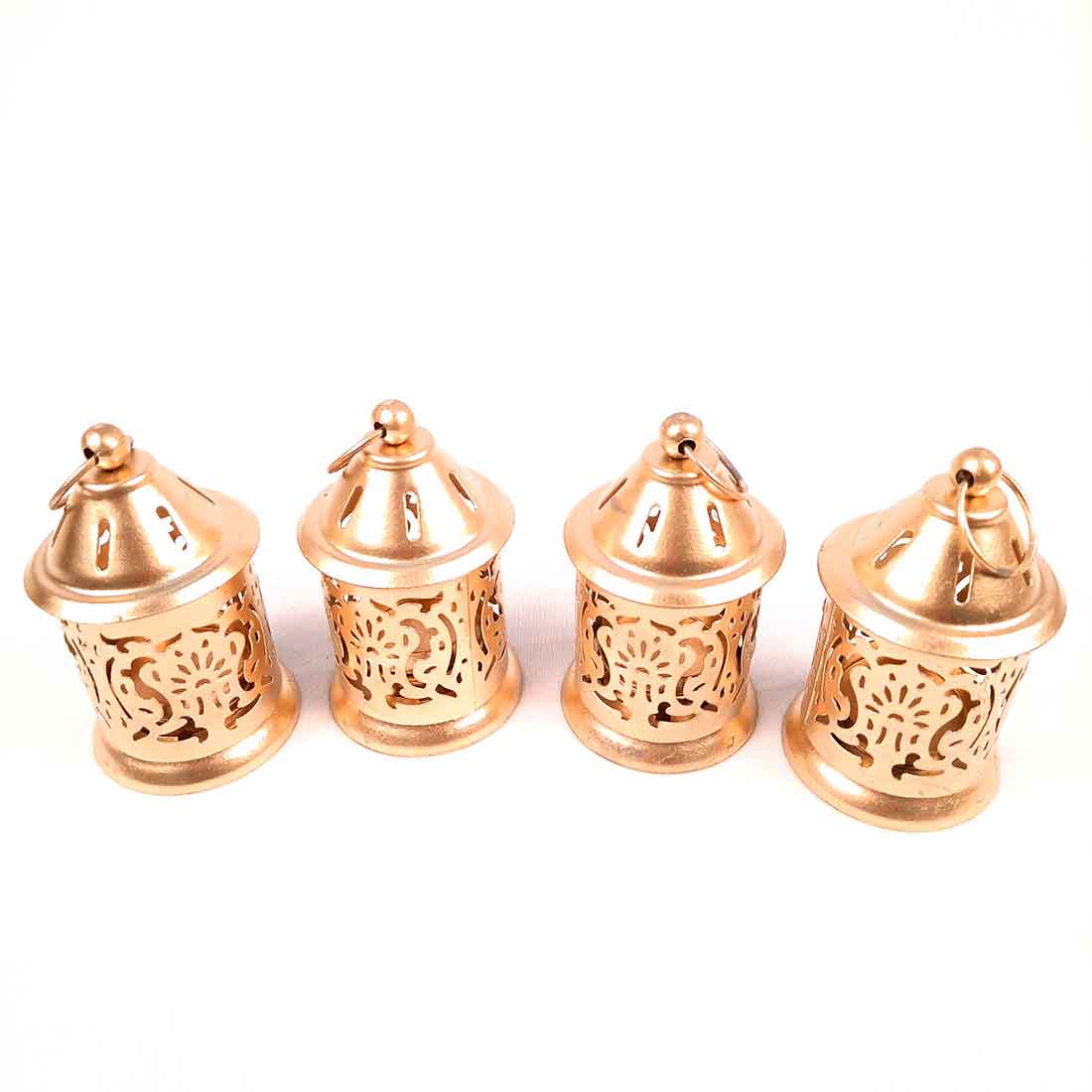 Hanging Lantern Tea Light Candle Holder | Decorative T Light Holder - For Table & Home Decor (Pack of 2) - Apkamart #Style_Pack of 4