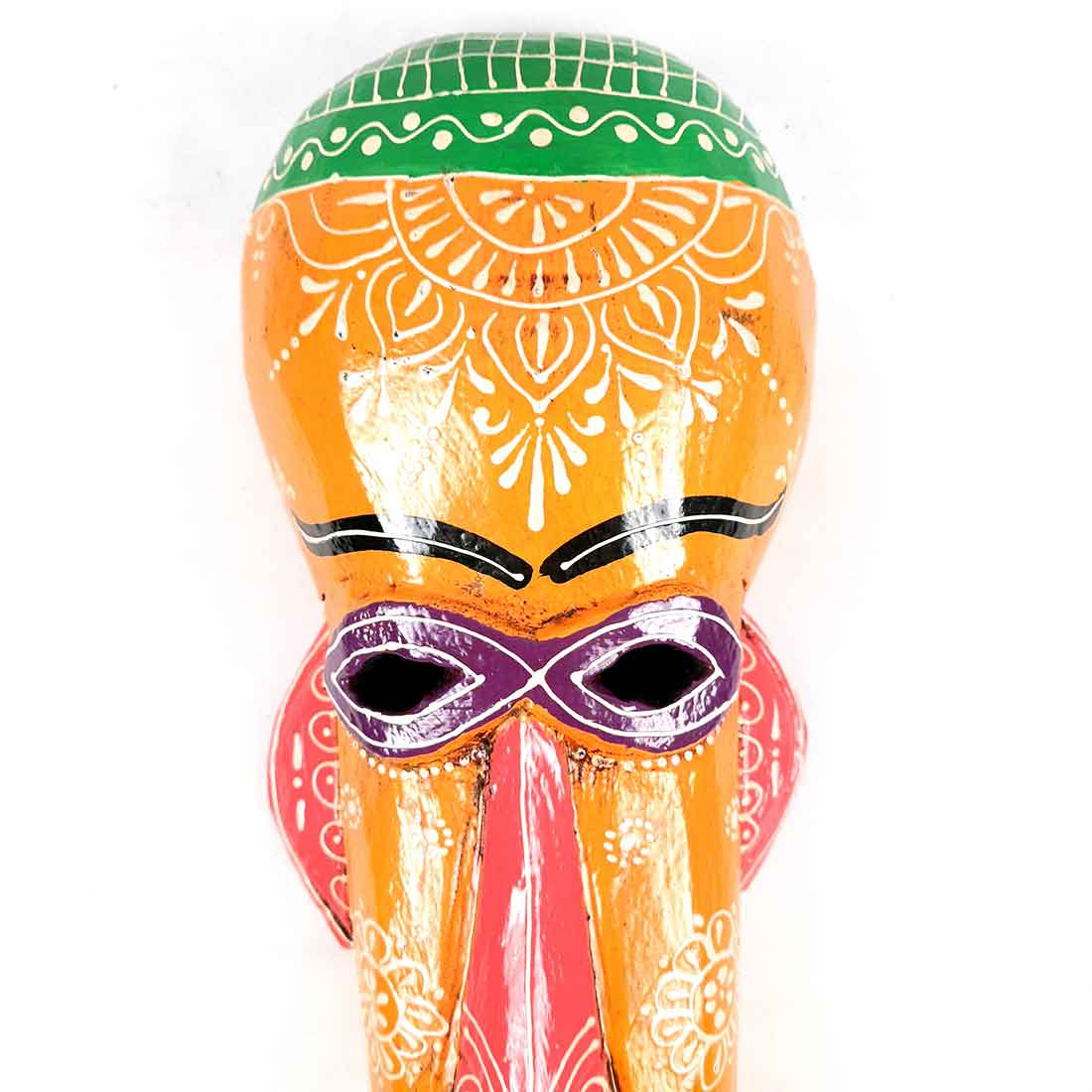 Tribal Mask Wall Hanging | African Mask - for Home & Office Decor - 15 inch - Apkamart