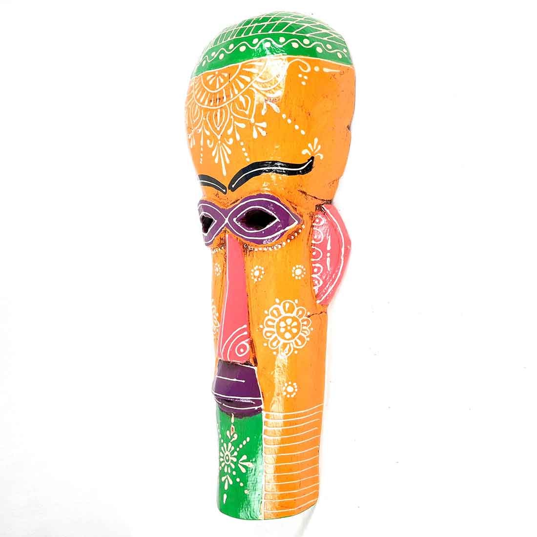 African Tribal Masks | Decorative Mask Wall Hanging - For Wall Decor & Home Interiors (Pack of 2) -15 inch