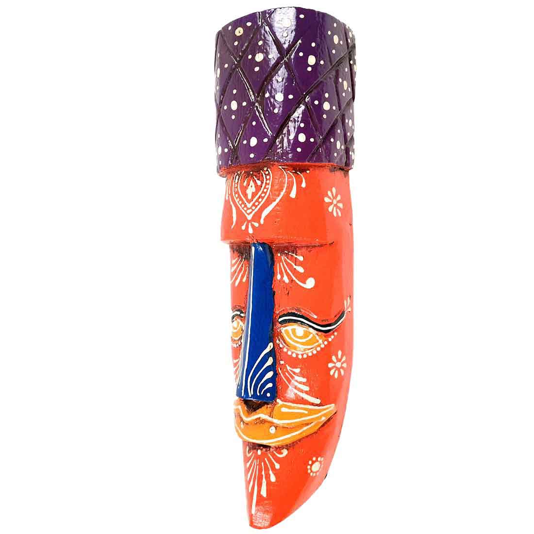 African Style Wall Decor Mask | Tribal Art Masks - For Home, Entrance & Wall Hanging (Pack of 2) - 12 Inch - Apkamart #Style_Style 1