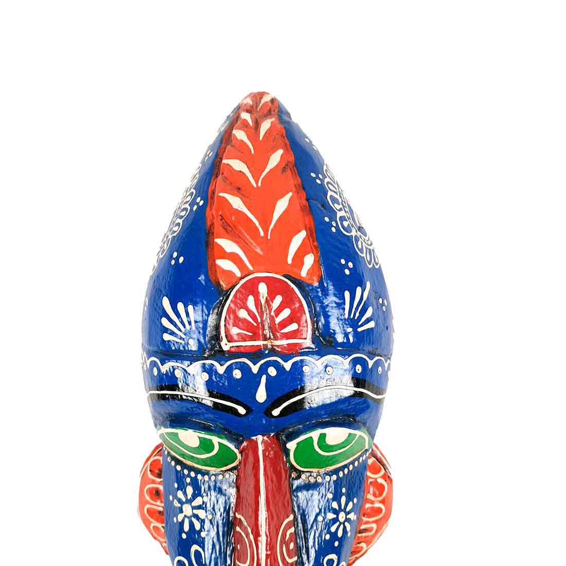Egyptian Mask Wall Hanging | Tribal Mask for Premium Home Decor - 12 Inch