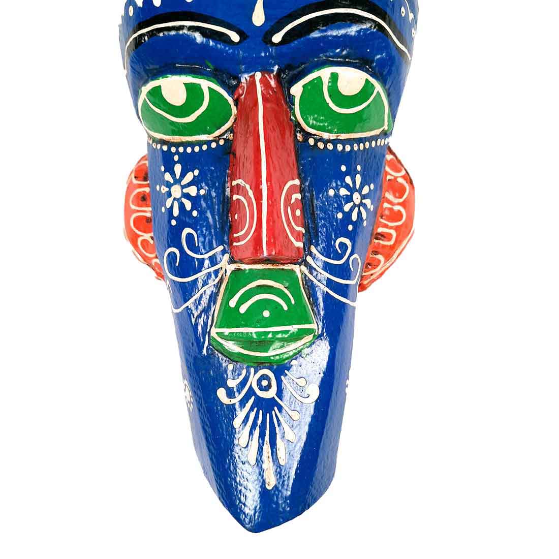 Egyptian Mask Wall Hanging | Tribal Mask for Premium Home Decor - 12 Inch