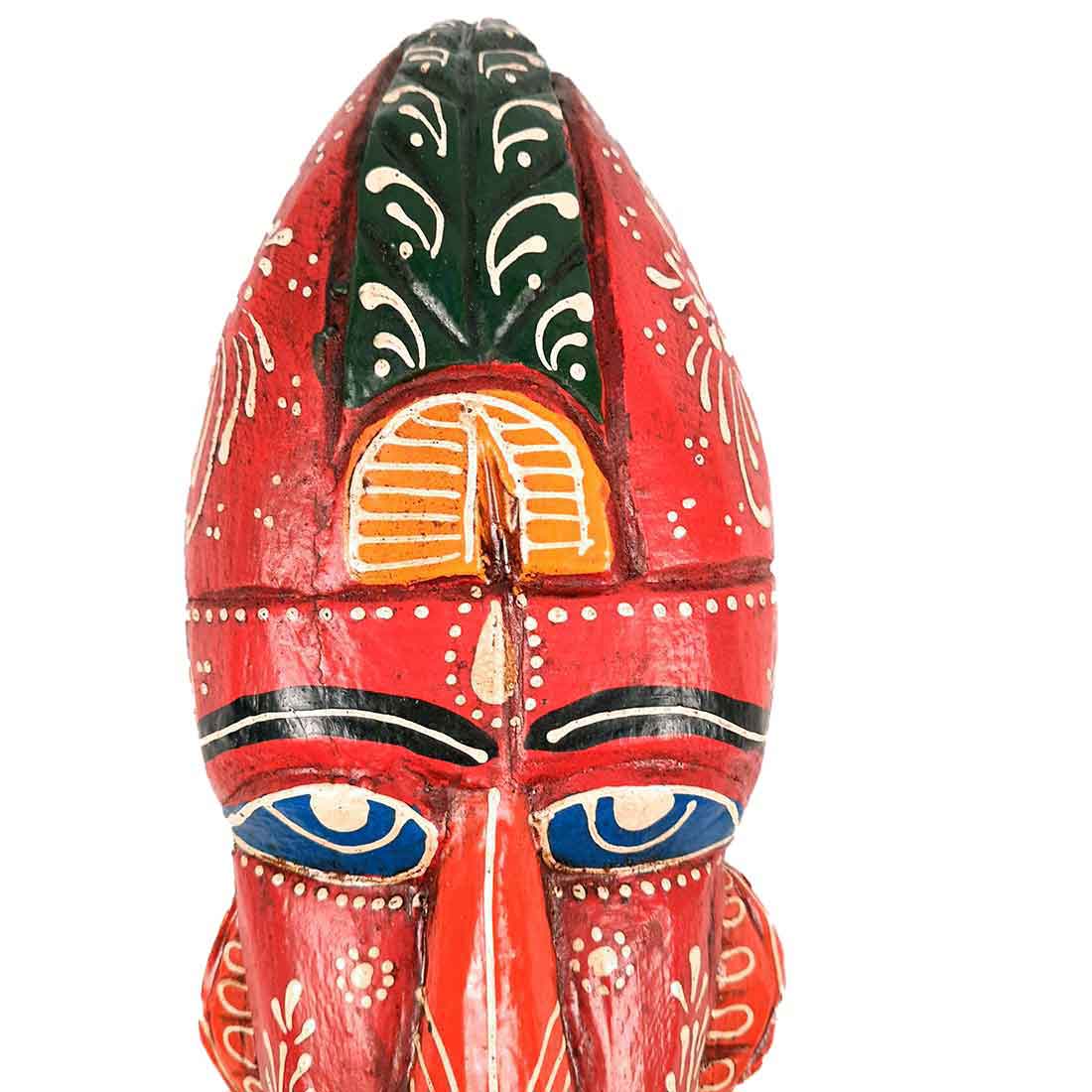 African Style Wall Decor Mask | Tribal Mask Wall Hanging - for Home and Office - 12 Inch