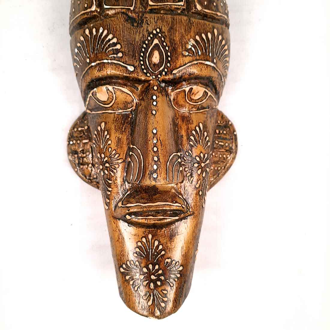 African Tribal Mask Wall Decor - for Home, Office & Living Room Decoration - 12 Inch #style_ pack of 1