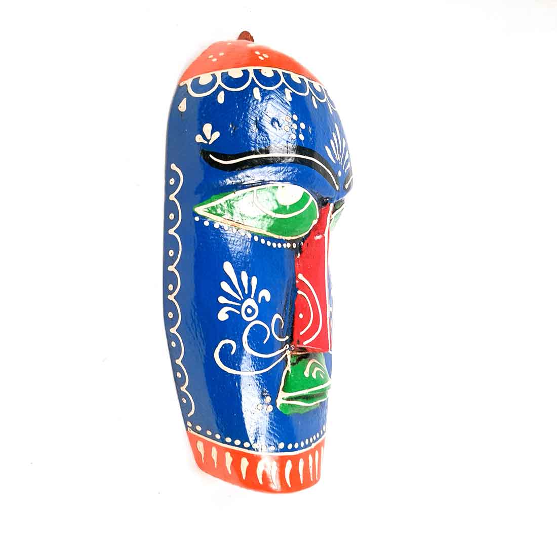 African Wall Mask | Carved Wooden Mask - For Home Decor & Gifts (Pack of 5) - 9 Inch - Apkamart