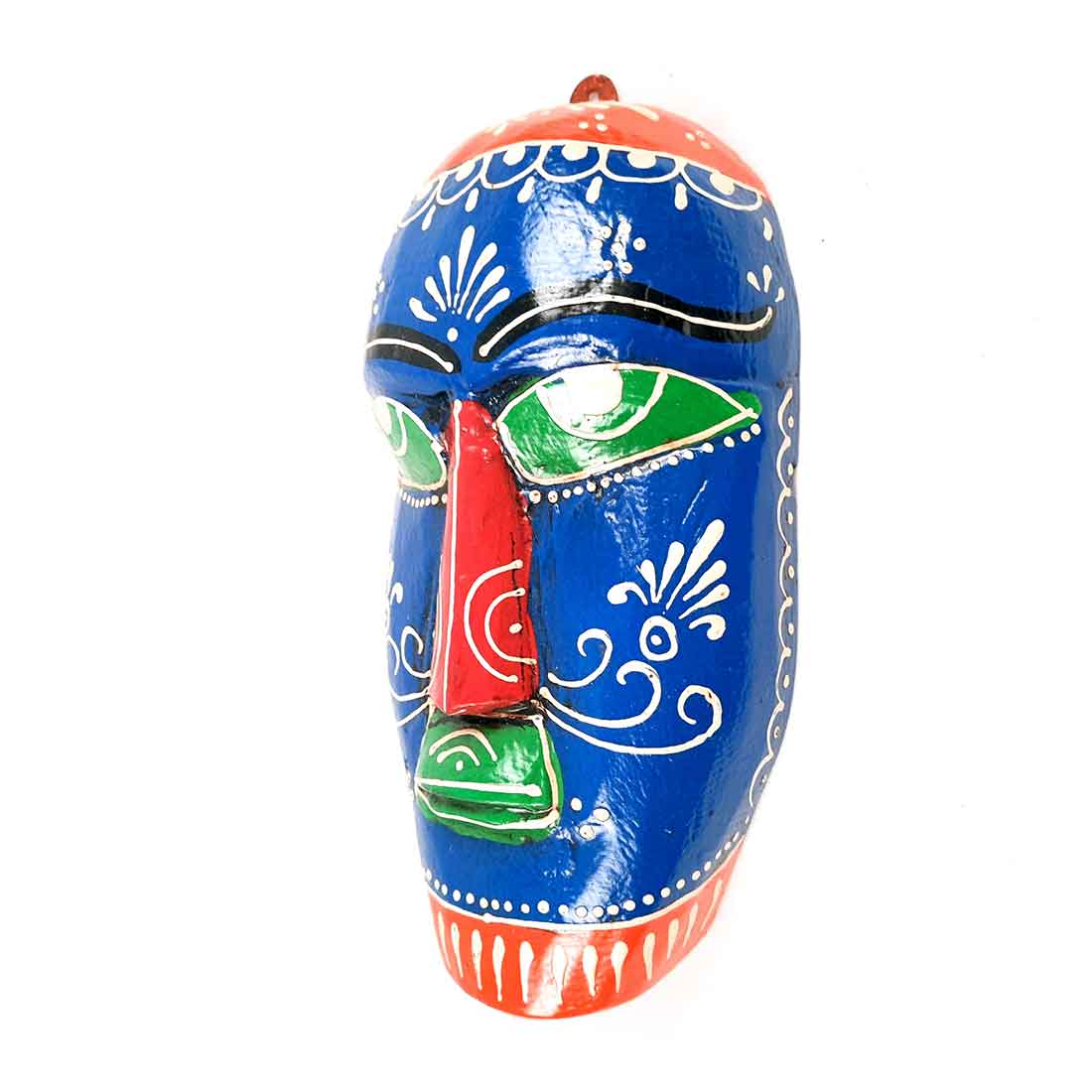 African Wall Mask | Carved Wooden Mask - For Home Decor & Gifts (Pack of 5) - 9 Inch - Apkamart