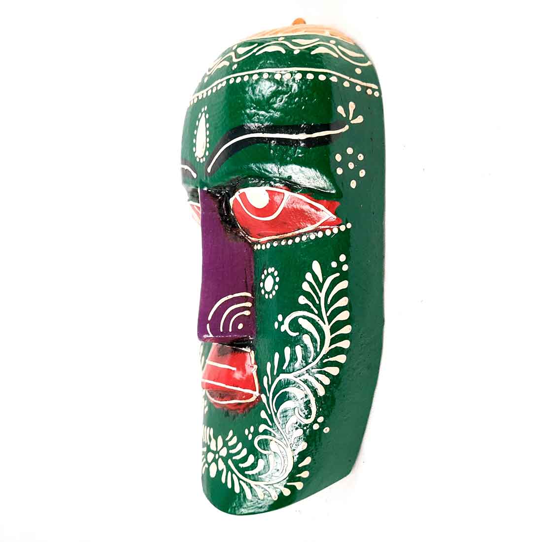 African Wall Mask | Carved Wooden Mask - For Home Decor & Gifts (Pack of 5) - 9 Inch - Apkamart