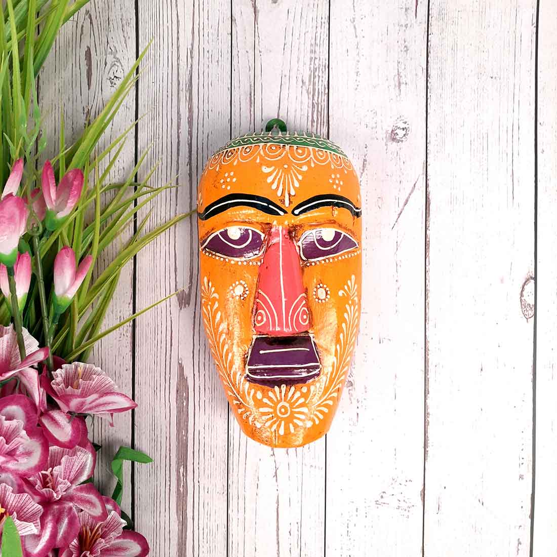 Handmade African Masks | Ethnic Wall Masks - for Wall & Home Decoration (Pack of 3) - 9 Inch - Apkamart #Style_Pack of 3