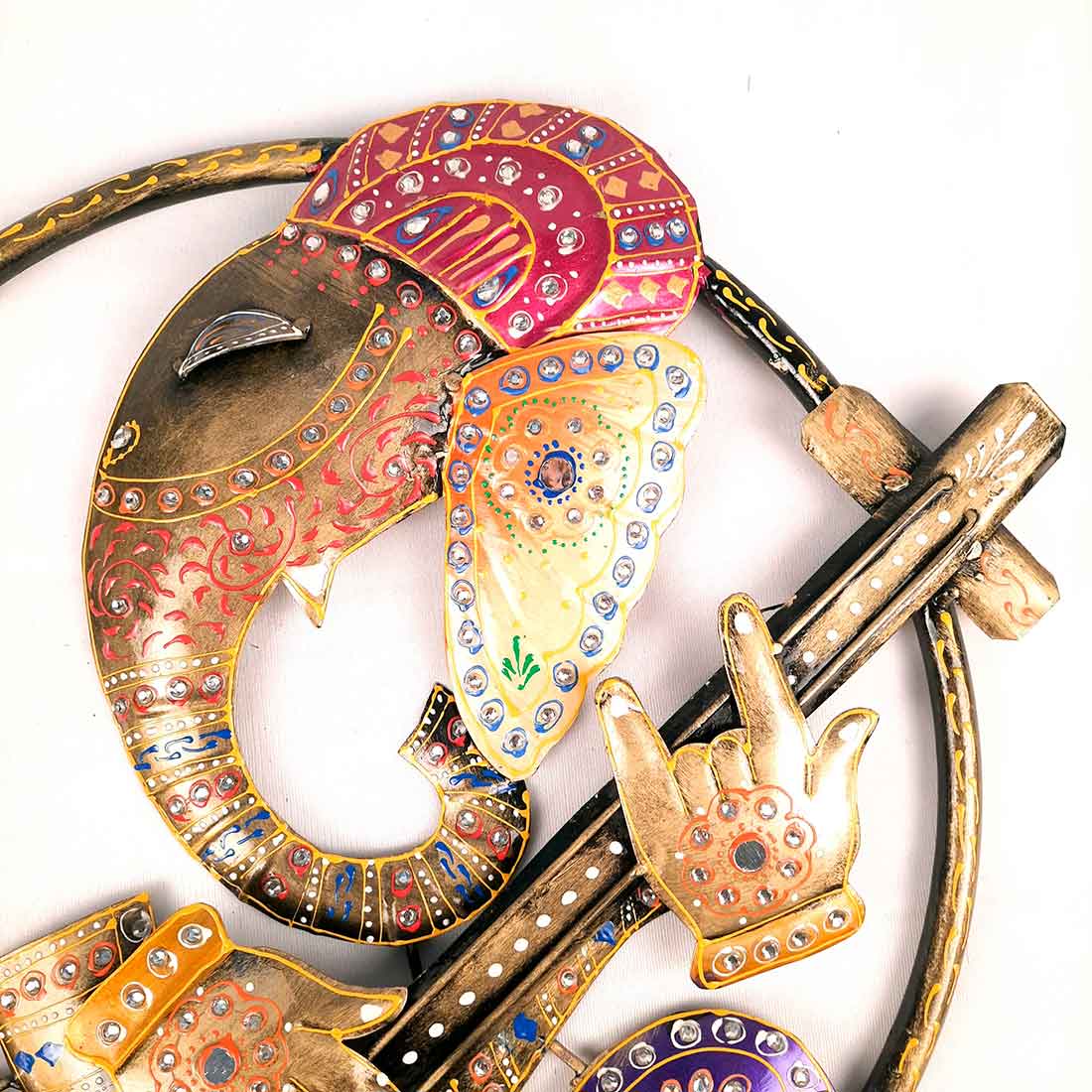 Ganesha Wall Hanging | Ganesh Wall Decor - For Home, Office Decor & Gifts - 17 Inch - Apkamart