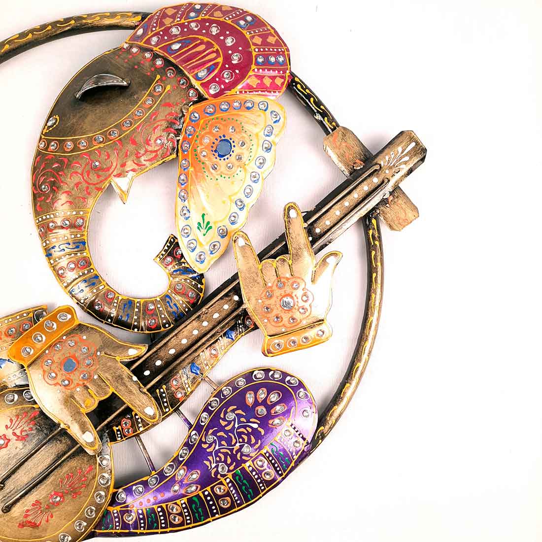 Ganesha Wall Hanging | Ganesh Wall Decor - For Home, Office Decor & Gifts - 17 Inch - Apkamart