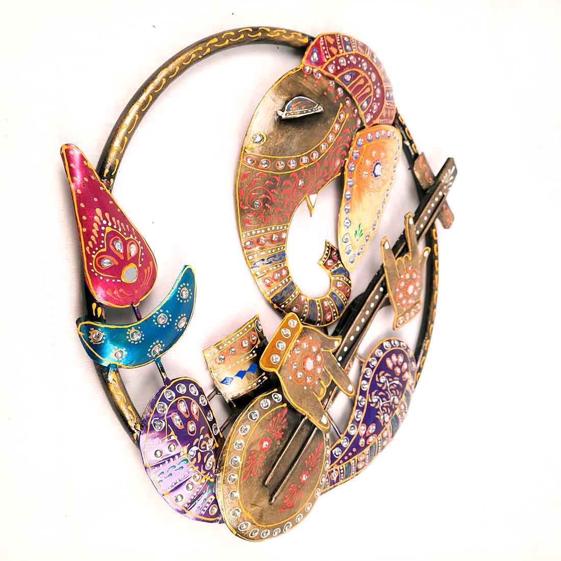 Ganesha Wall Hanging | Ganesh Wall Decor - For Home, Office Decor & Gifts - 17 Inch - Apkamart