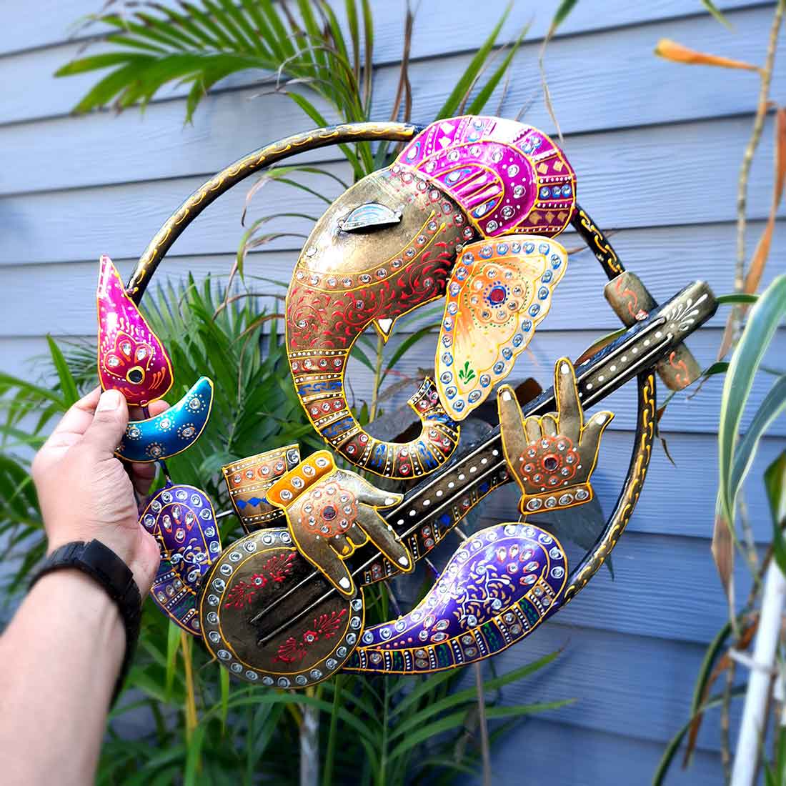 Ganesha Wall Hanging | Ganesh Wall Decor - For Home, Office Decor & Gifts - 17 Inch - Apkamart