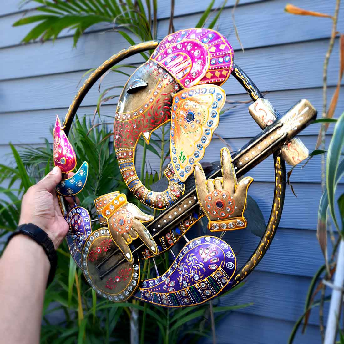 Ganesha Wall Hanging | Ganesh Wall Decor - For Home, Office Decor & Gifts - 17 Inch - Apkamart