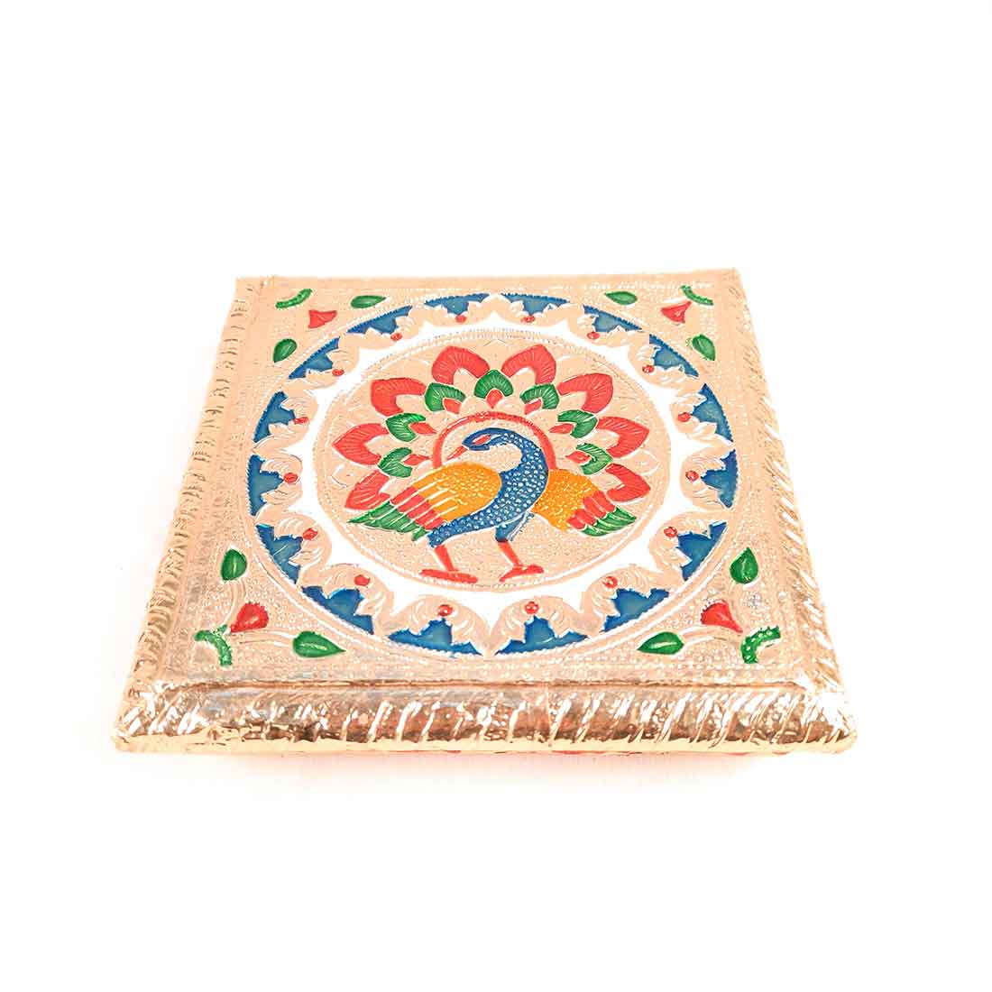 Minakari Pooja Chowki Bajot - For Puja & Gifts - 6 Inch - ApkaMart #Style_design 2
