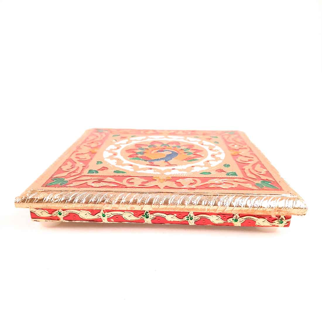 Pooja Chowki Bajot - Minakari Chowki Set - Set of 3 (6, Inch , 8 Inch, 10 Inch) - ApkaMart #Style_Design 2