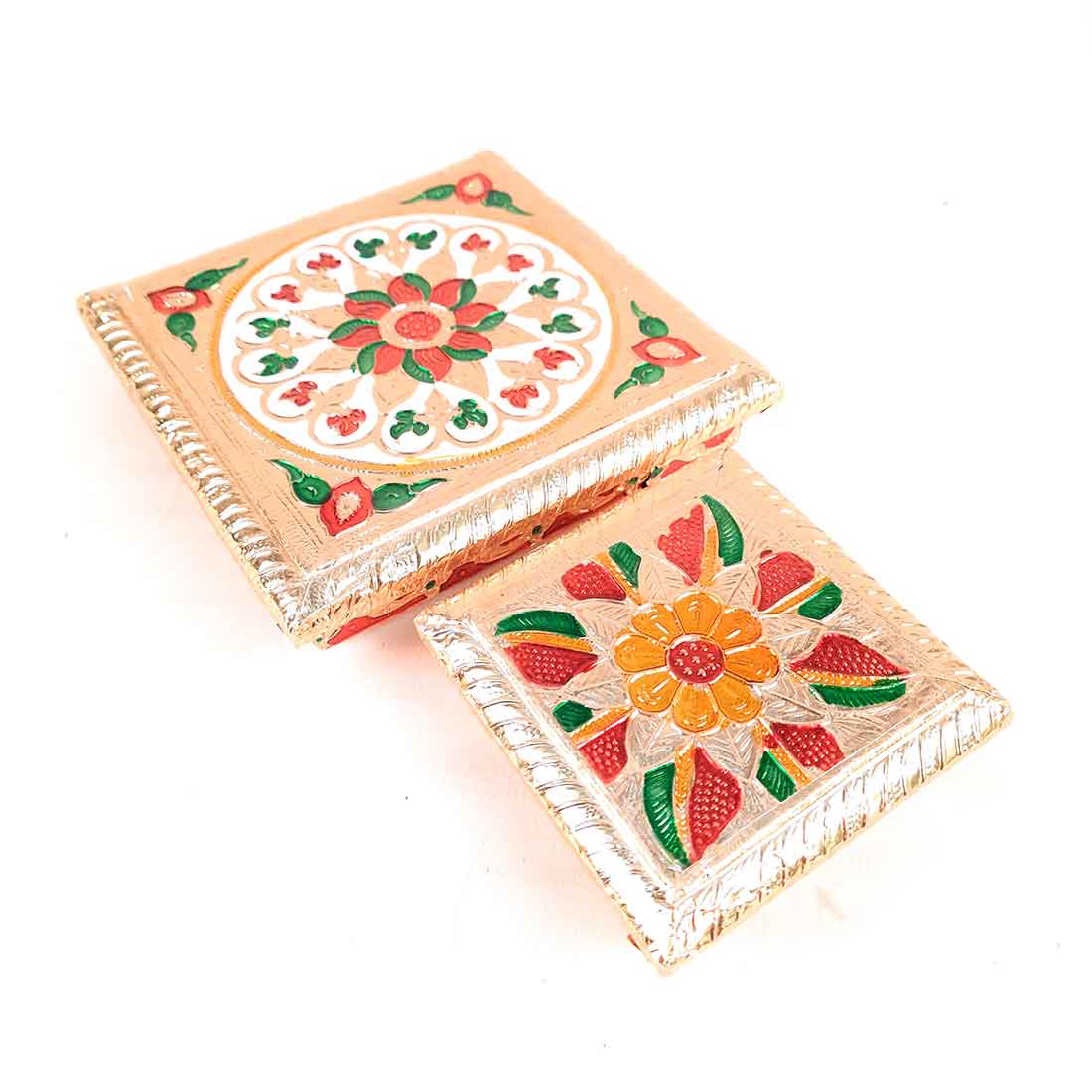 Pooja Chowki Bajot | Wooden Chowki Set - For Diwali Pooja, Festivals & Home Décor - 4, 6 Inch - Apkamart #Style_Design 1