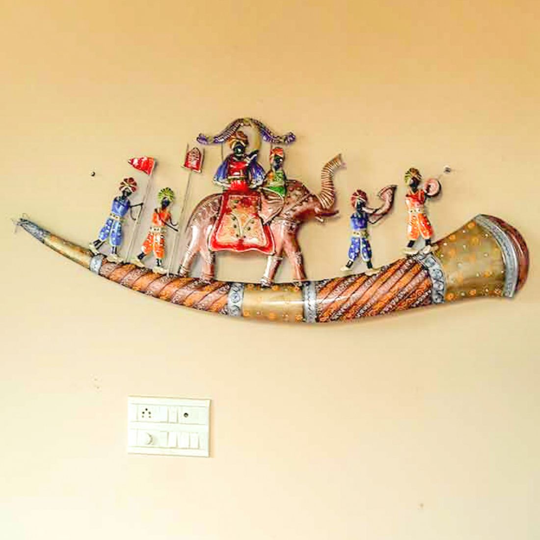 Flower Wall Hanging LED Lights for Home Decor | Decorative Wall Art Showpiece for Living Room,  Bedroom & Office | Traditional & Modern Home Decoration - 26 Inch - Apkamart #Style_Design 2