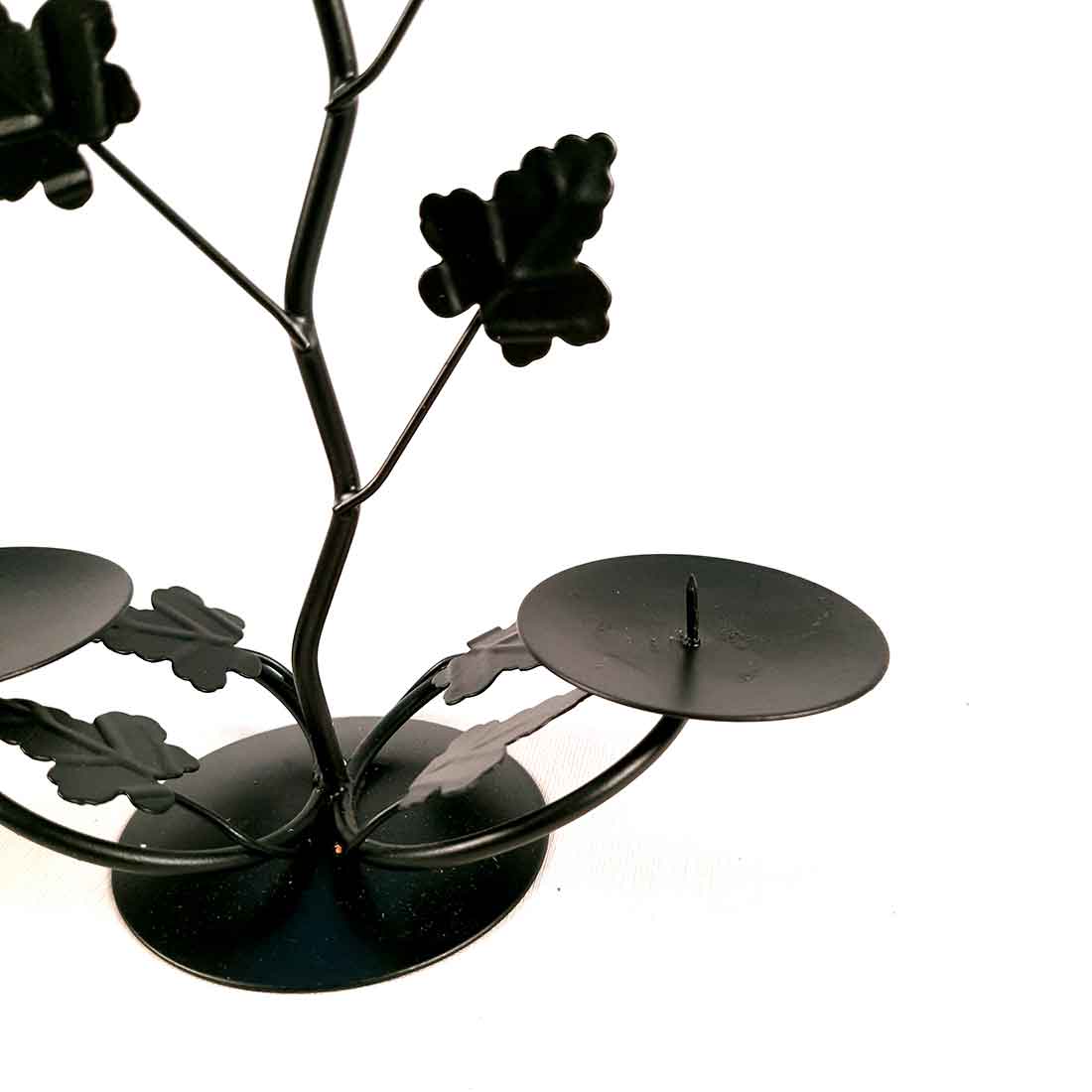 TeaLight Holder Antique | Candle Holders Stand With Two Slots | Tea Light Candle Stands - Tree Branch Design - For Home, Table, Living Room, Dining room, Bedroom Decor | For Festival Decoration & Gifts  - Set of 2