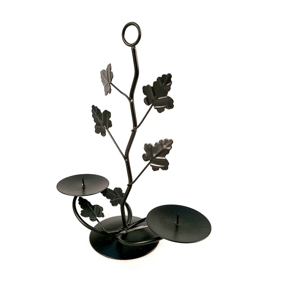 TeaLight Holder Antique | Candle Holders Stand With Two Slots | Tea Light Candle Stands - Tree Branch Design - For Home, Table, Living Room, Dining room, Bedroom Decor | For Festival Decoration & Gifts  - Set of 2