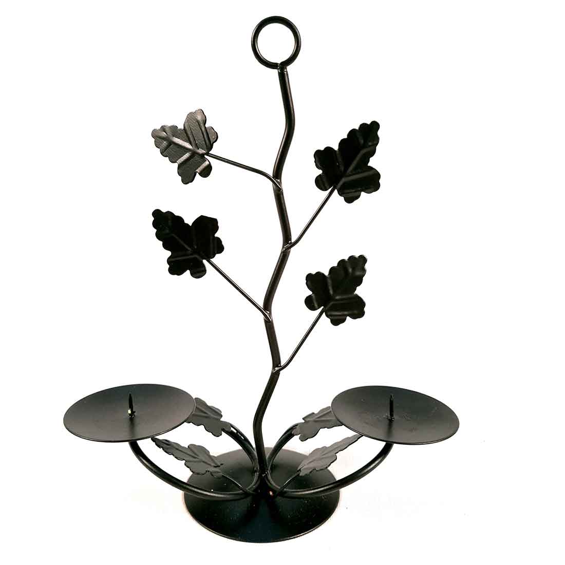 TeaLight Holder Antique | Candle Holders Stand With Two Slots | Tea Light Candle Stands - Tree Branch Design - For Home, Table, Living Room, Dining room, Bedroom Decor | For Festival Decoration & Gifts  - Set of 2