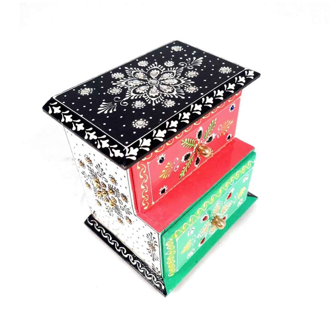 Jewellery Box | Decorative Box - For Earring & Necklace - 7 Inch - ApkaMart