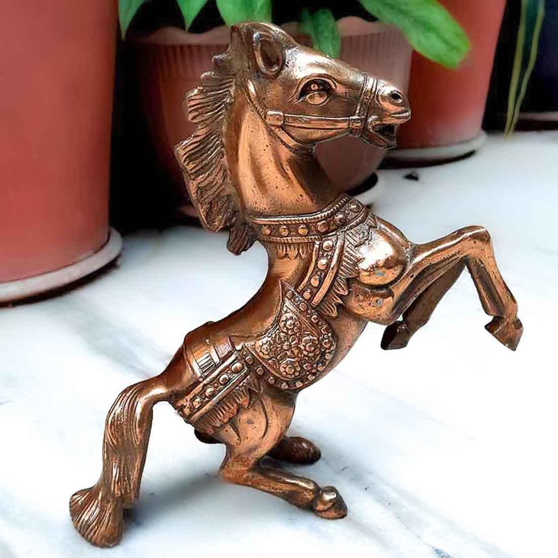 Regal Horse Showpiece | Horse Statue - for Table, Home, Office Decor, Good luck & Gifts - 9 Inch