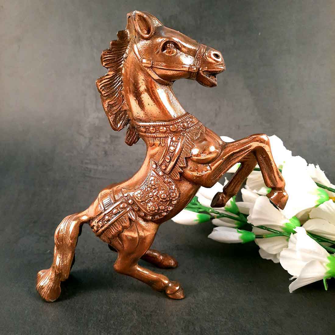 Regal Horse Showpiece | Horse Statue - for Table, Home, Office Decor, Good luck & Gifts - 9 Inch