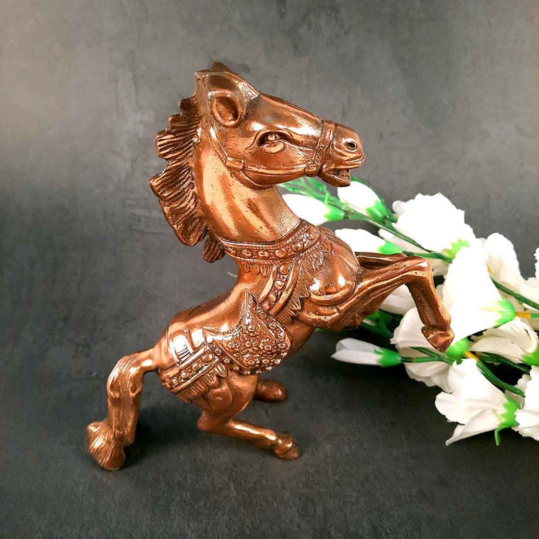 Regal Horse Showpiece | Horse Statue - for Table, Home, Office Decor, Good luck & Gifts - 9 Inch