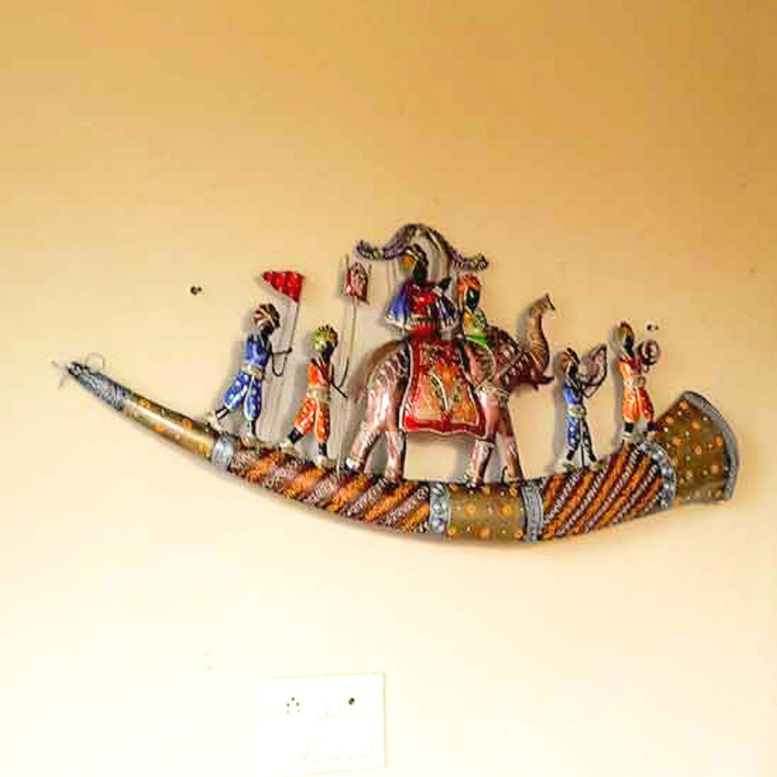 Flower Wall Hanging LED Lights for Home Decor | Decorative Wall Art Showpiece for Living Room,  Bedroom & Office | Traditional & Modern Home Decoration - 26 Inch - Apkamart #Style_Design 2