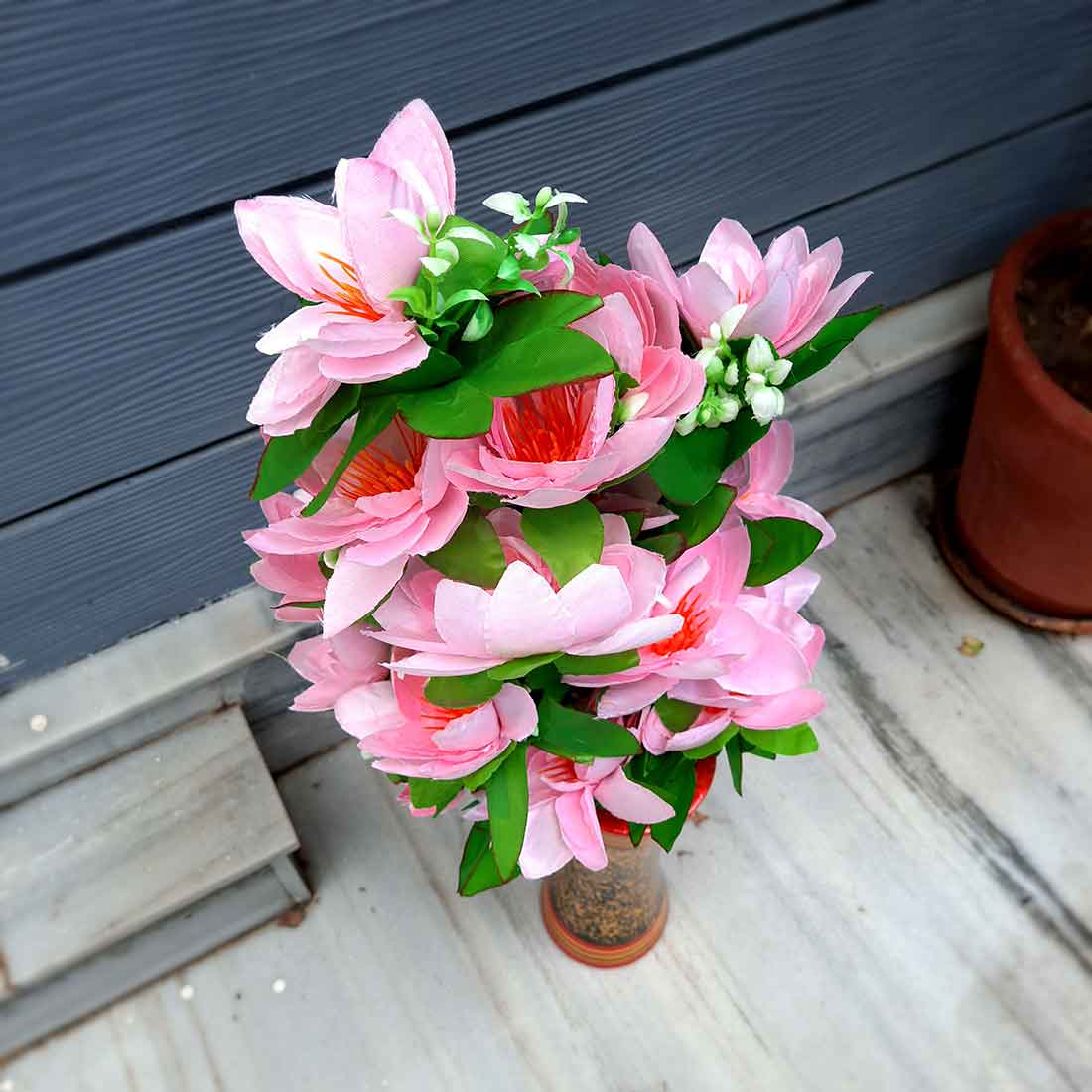 Artificial Flowers Bunch- Apkamart #color_Light Purple