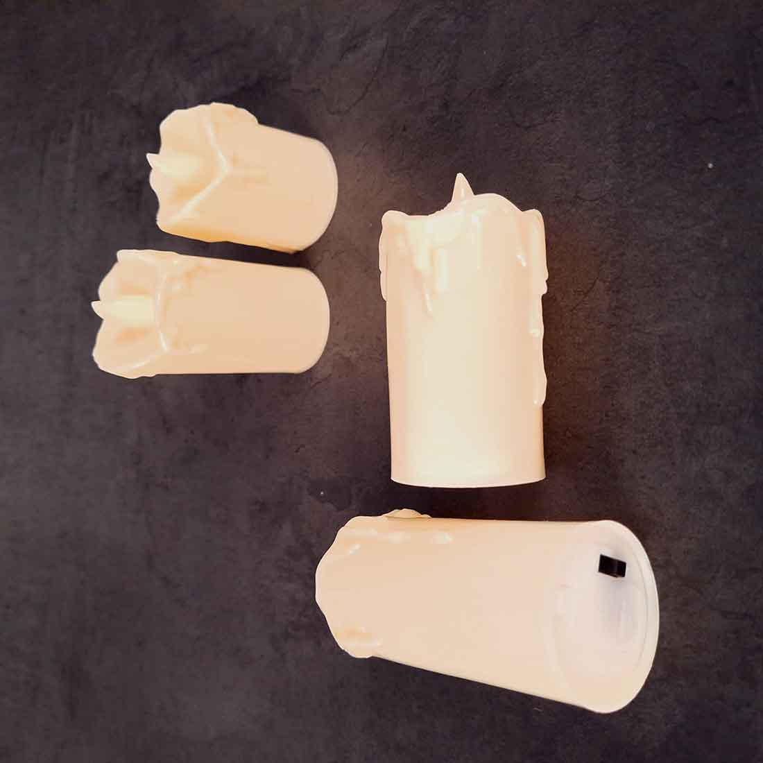 LED Candle - For Diwali | Christmas | Wedding & Home Decor - 3 Inches - Set of 4 - ApkaMart