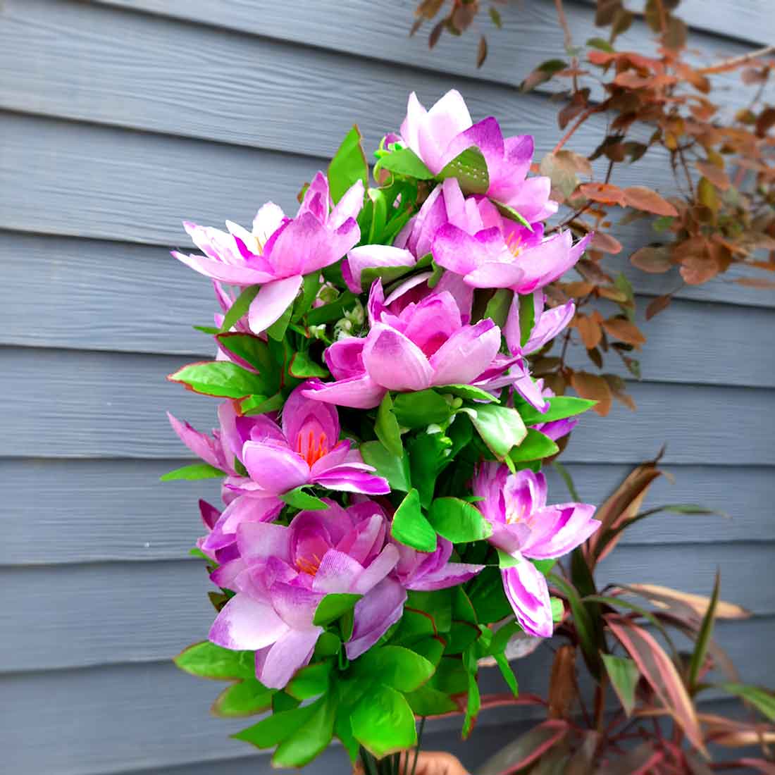 Artificial Flowers Bunch- Apkamart #color_Purple