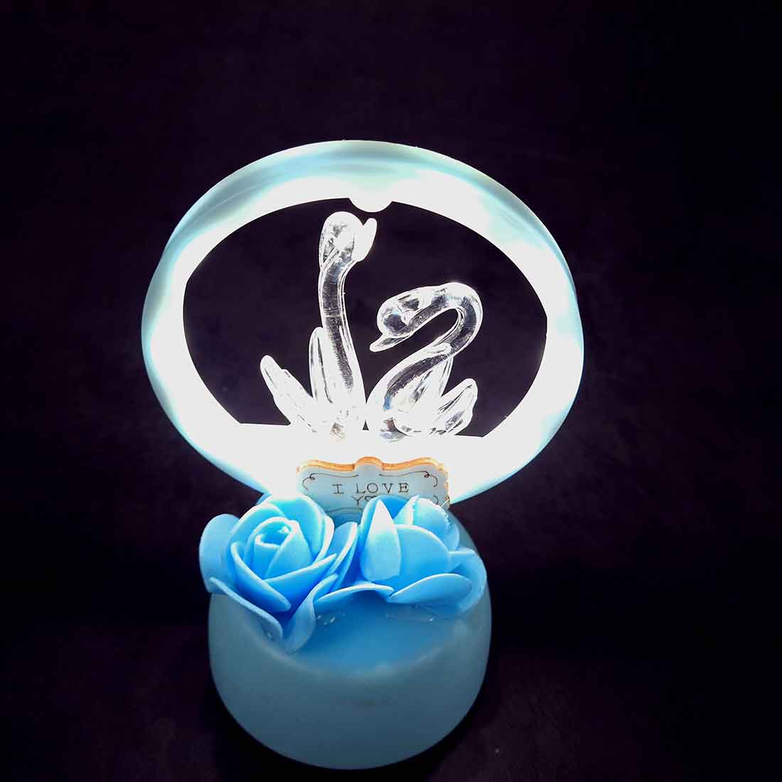 Swan Design Showpiece - For Girlfriend / Boyfriend / Husband / Wife - 6 Inch - ApkaMart