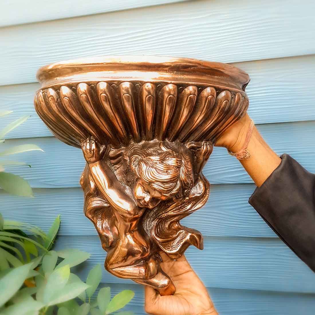 Wall Hanging Flower vase | Vintage Wall Showpiece - 15 Inch - ApkaMart