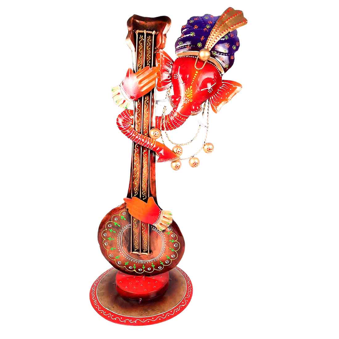 Ganesh Showpiece - Decorative Showpiece for Table & Office Decor - 20 Inch - ApkaMart #Color_Red