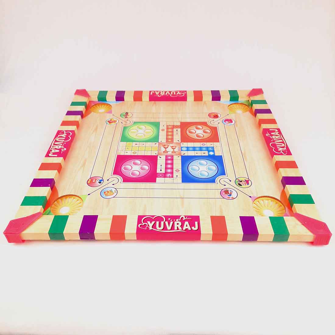 Board Games -3 in 1  - Carrom | Ludo | Snakes and Ladders - For Kids, Boys & Girls - 20 Inch - ApkaMart