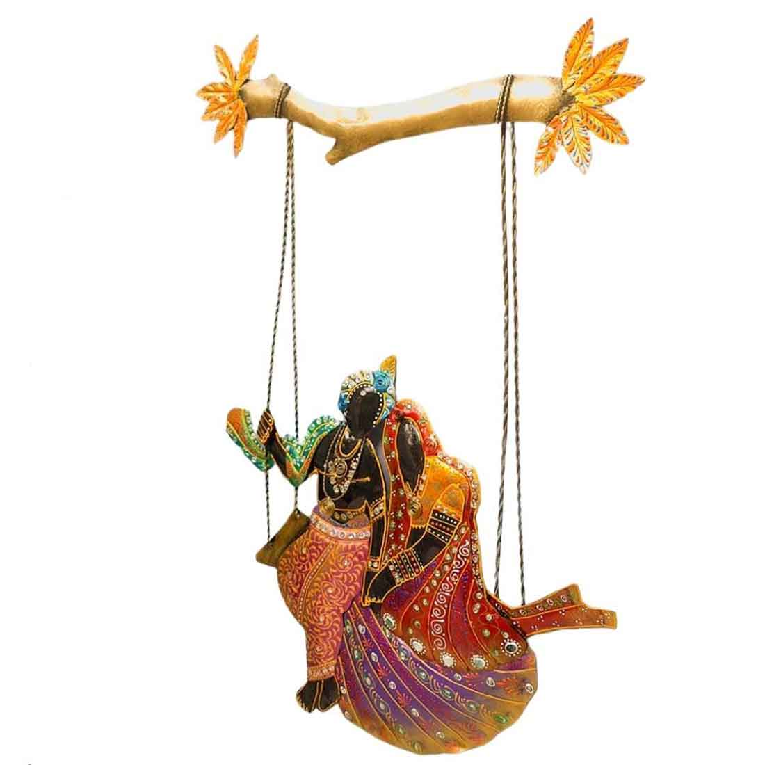 Radha Krishna Wall Hanging | LED  Wall Decor - 29 Inch - ApkaMart
