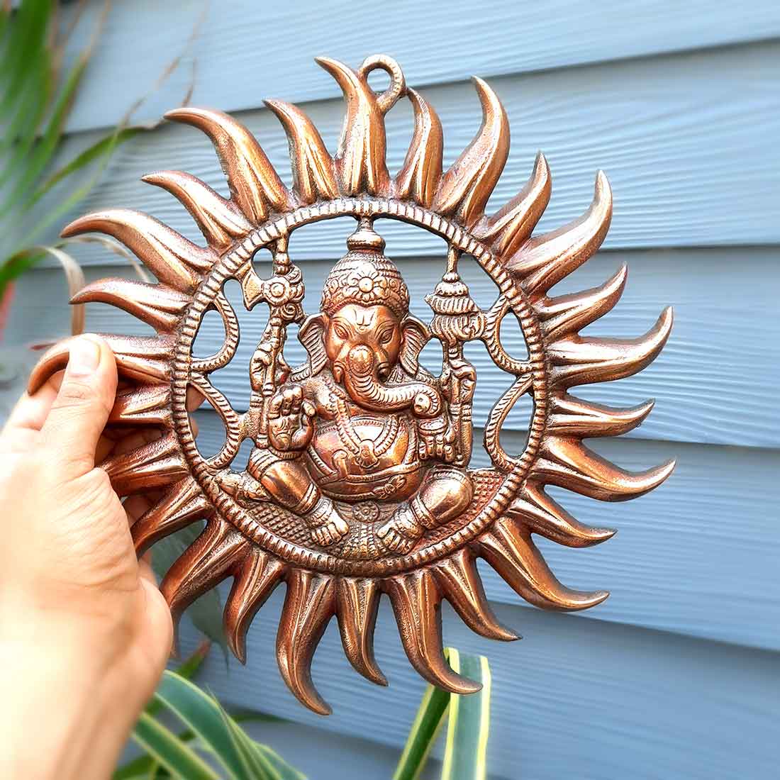 Ganesh Wall Hanging - For Home, Puja & Wall Decor - 11 Inch