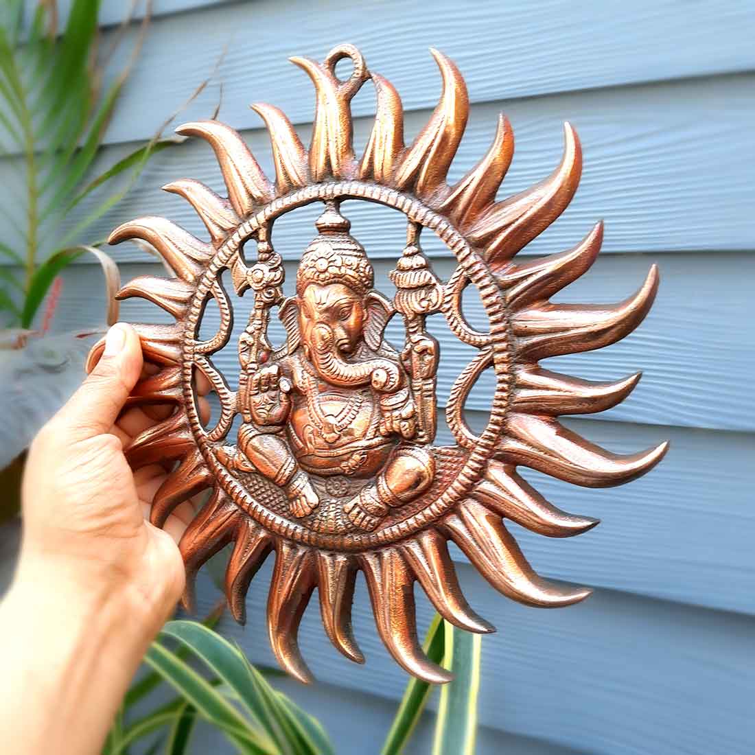 Ganesh Wall Hanging - For Home, Puja & Wall Decor - 11 Inch