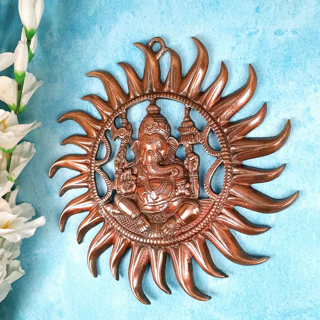 Ganesh Wall Hanging - For Home, Puja & Wall Decor - 11 Inch