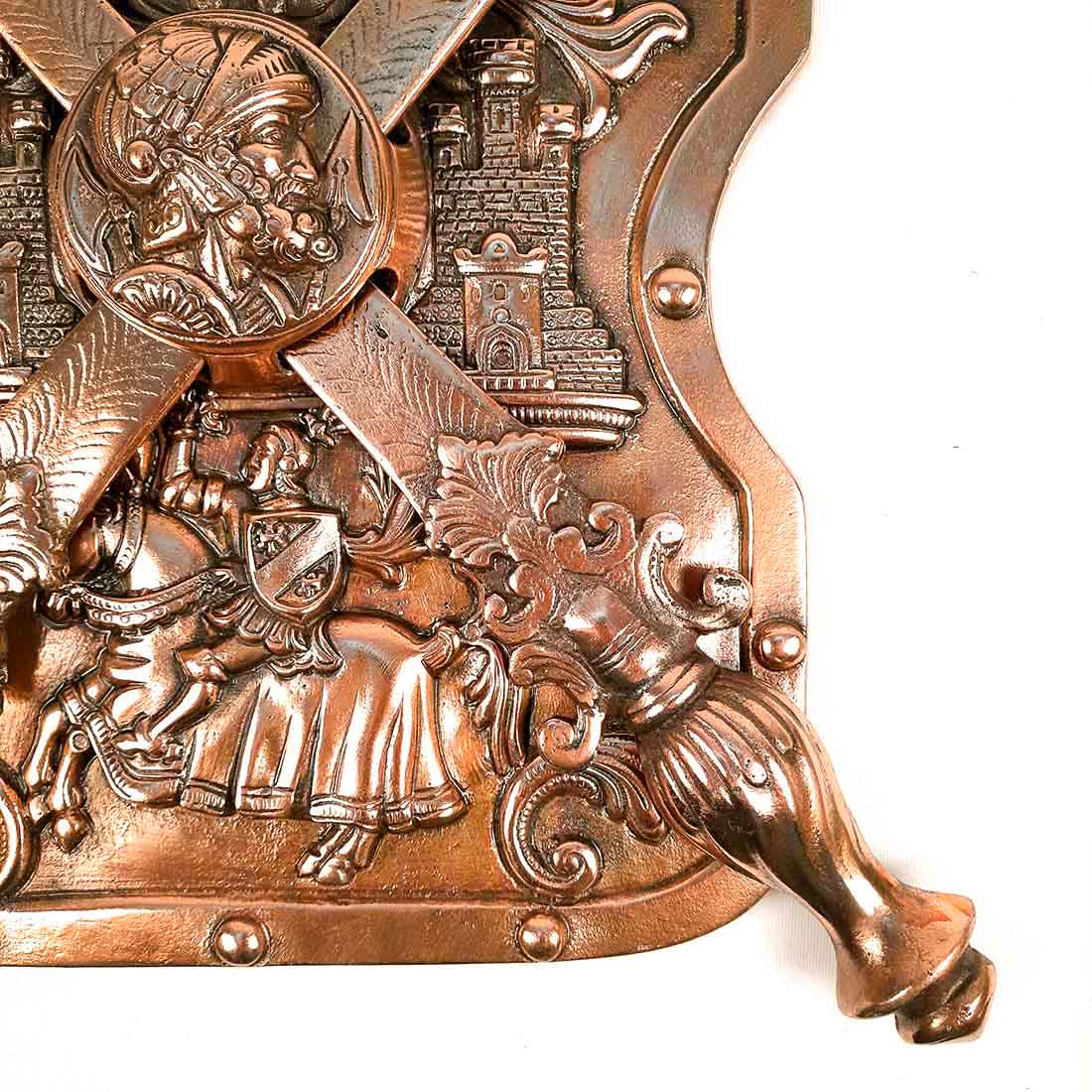 Dhal Talwar Wall Showpiece for Decor - 16 Inch - Apkamart #style_Pack of 1