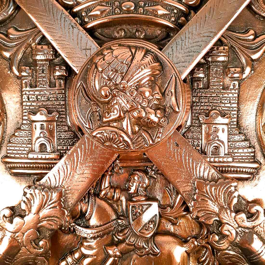 Dhal Talwar Wall Showpiece for Decor - 16 Inch - Apkamart #style_Pack of 1