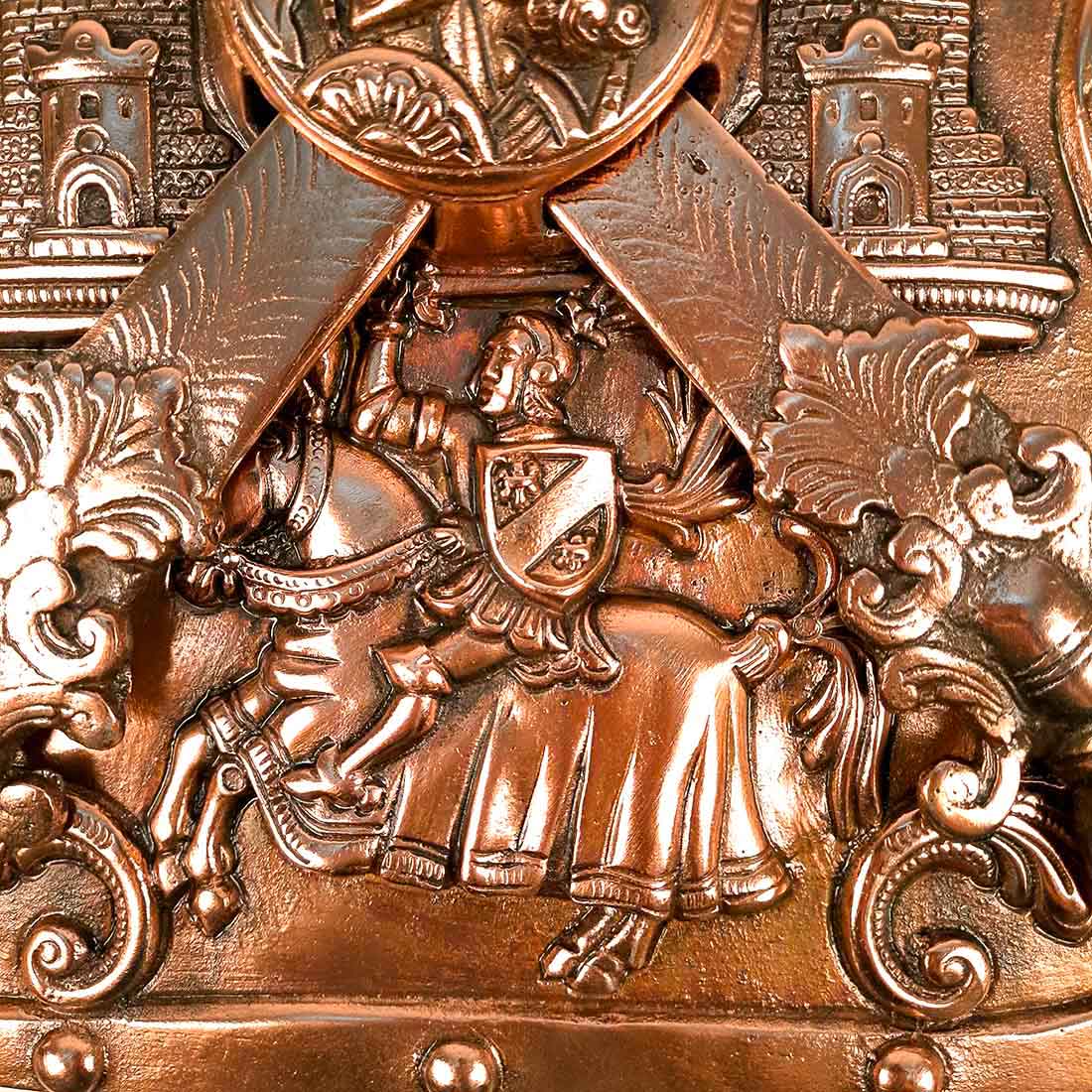 Dhal Talwar Wall Showpiece for Decor - 16 Inch - Apkamart #style_Pack of 1