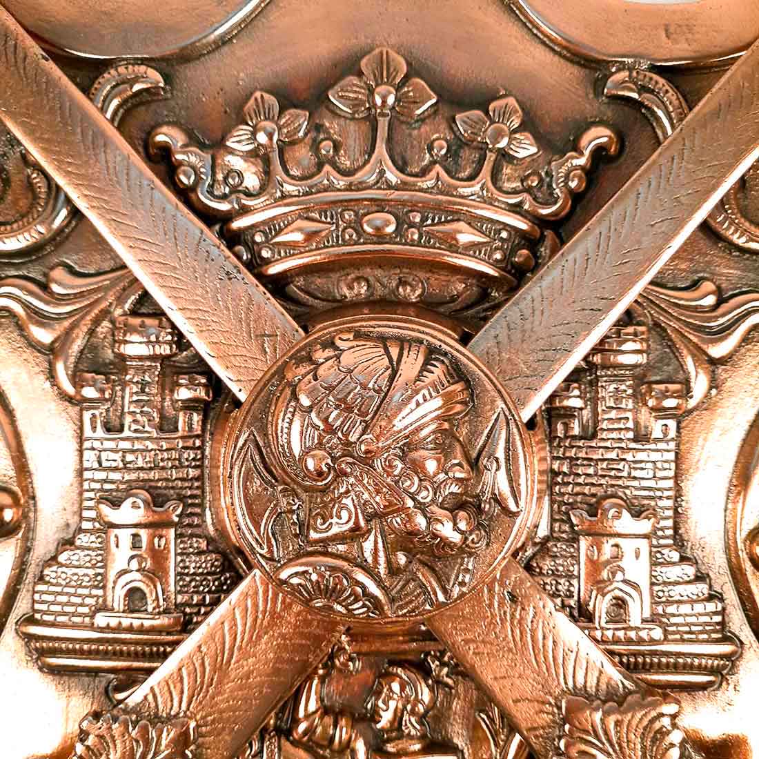 Dhal Talwar Wall Showpiece for Decor - 16 Inch - Apkamart #style_Pack of 1