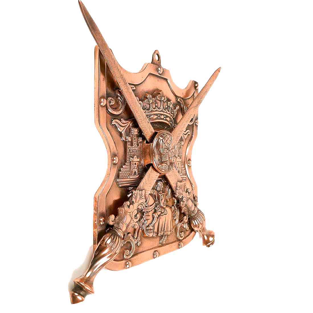 Dhal Talwar Wall Showpiece for Decor - 16 Inch - Apkamart #style_Pack of 1