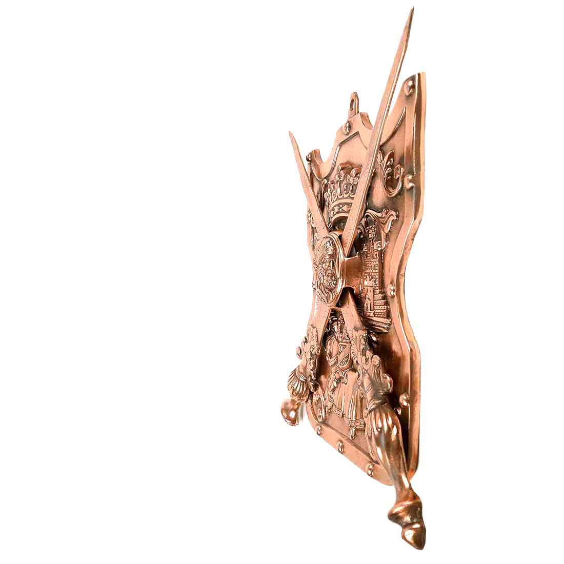 Dhal Talwar Wall Showpiece for Decor - 16 Inch - Apkamart #style_Pack of 2