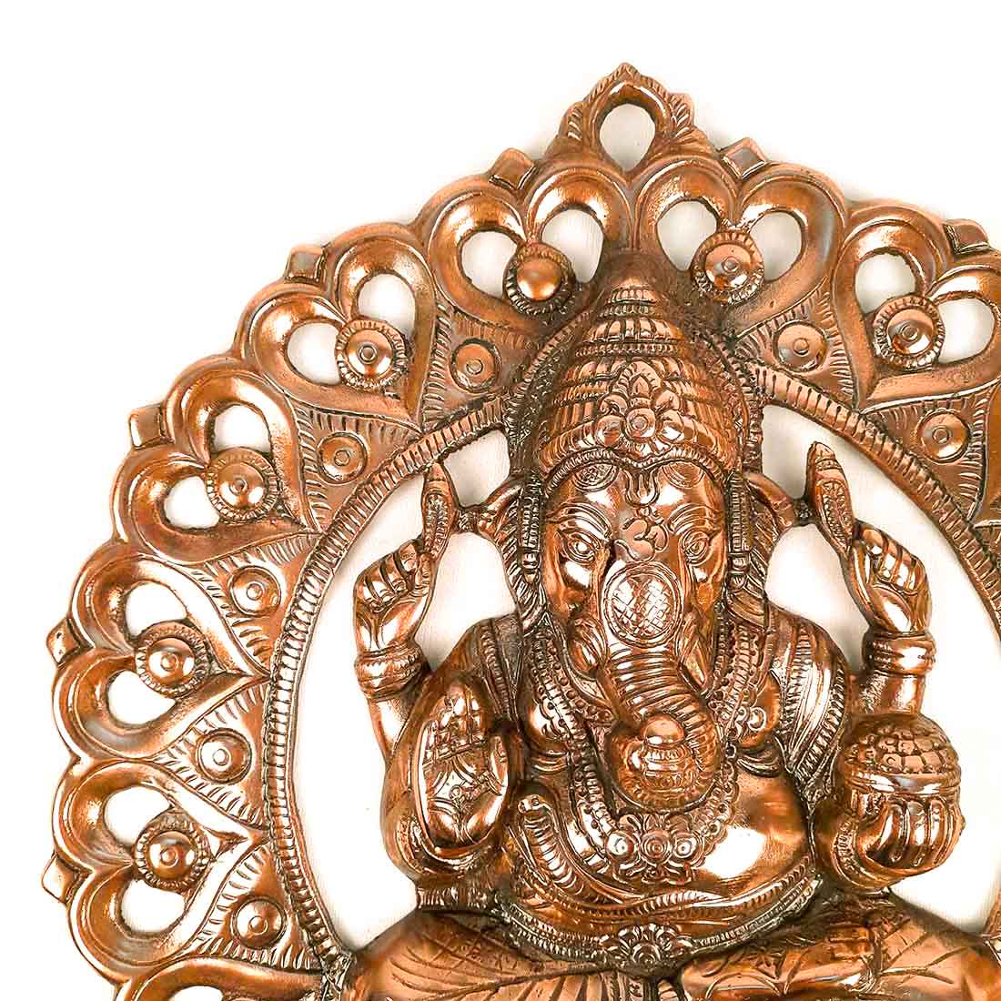 Sitting Ganesh Wall Hanging | Ganesh Wall Decor - For Home & Entrance Decor - 15 inch - Apkamart